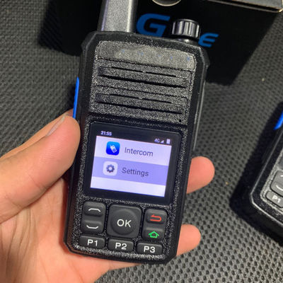 휴대용 4G 워키 토키 GPS WCDMA SIM 카드 와이파이 블루투스 및 젤로 무선