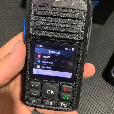휴대용 4G 워키 토키 GPS WCDMA SIM 카드 와이파이 블루투스 및 젤로 무선