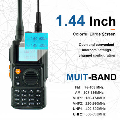 장거리 풀 밴드 UV-K6 타입 C 충전 워키 토키 1400MAH 표준 배터리