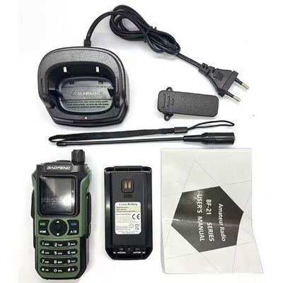 바오펜 UV-21 월키 톡 휴대용 햄 라디오 C 타입 및 1400MAH 표준 배터리