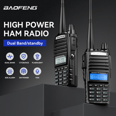 파키스탄용 바오펜 UV82 VHF UHF 휴대용 라디오 PTT 5km 장거리 통신