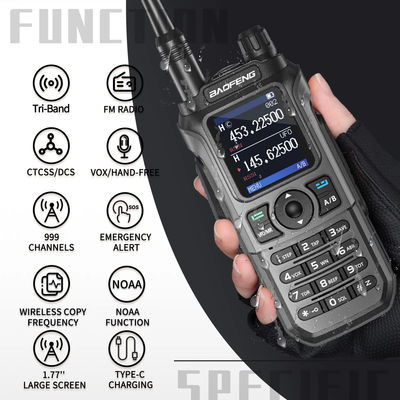 장거리 UV-21 프로 V2 듀얼 밴드 워키 토키