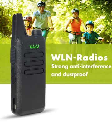 WLN KD-C1 2W/0.5W UHF 미니 워키 토키 핸드메이드 트랜시버 400-480MHZ 흰색 필요