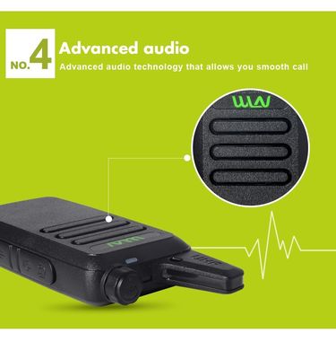 WLN KD-C1 2W/0.5W UHF 미니 워키 토키 핸드메이드 트랜시버 400-480MHZ 흰색 필요