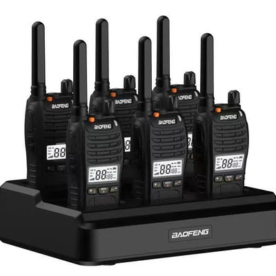 6차원 충전 워크 토키 136-174/403-527MHZ 주파수 범위 및 VOX 기능