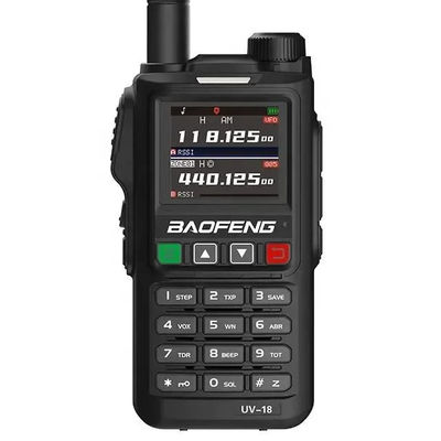 133*62*32mm 블랙 워키 토키 Hm-618 전력 절약 모드 광대역 GPS/글로나스