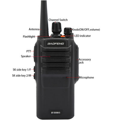 400~480MHz 휴대용 무선 워키 토키 타입 GMRS 16CH 저장 채널