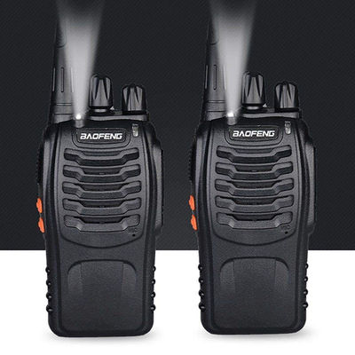 휴대용 IP67 방수 워키 토키 바오펜 BF-888S UHF 400-470MHz 통화 범위 0-50km
