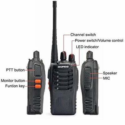50Ω 안테나 임페던스 바오펜 BF-888s A 페어 BF-888s Uhf 라디오 핸드헬드 워키 토키