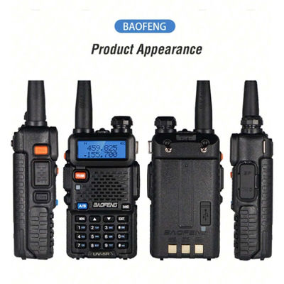 128 채널 바오펜 UV-5R 워키-탈키 방수 5-10KM 범위 VHF UHF 주파수