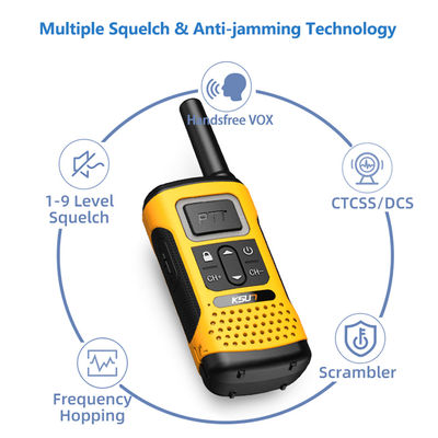 휴대용 UHF KSUN GZ32 PMR FRS 라이선스 클론 해독 기능과 함께 무료 쌍방향 라디오