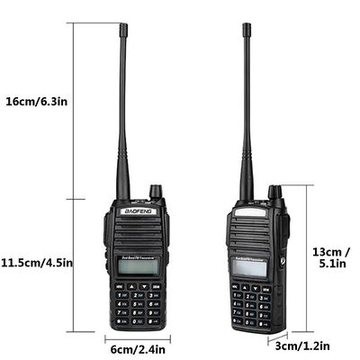 220g 블랙 UV82 8W BAOFENG 듀얼 밴드 2 웨이 워키 토키 UV-82 및 최고 판매 라디오