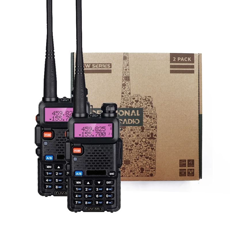 CE FCC RoHs 인증을 받은 휴대용 Bf UV-5R 레스토랑 인터콤용 두 대역 VHF UHF 라디오