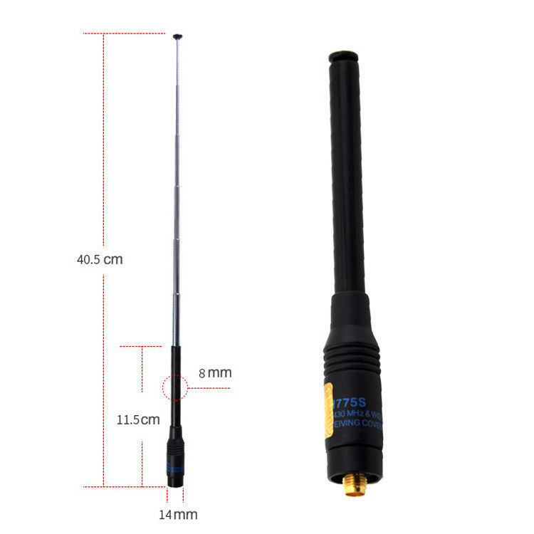 144-146/430-440MHz 주파수 범위 RH775 NFC 및 긴 안테나와 함께 워키-토키