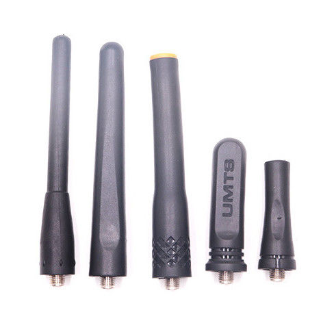 검은색 2w UHF VHF Fm 워키 토키 고무 안테나 장거리 통신