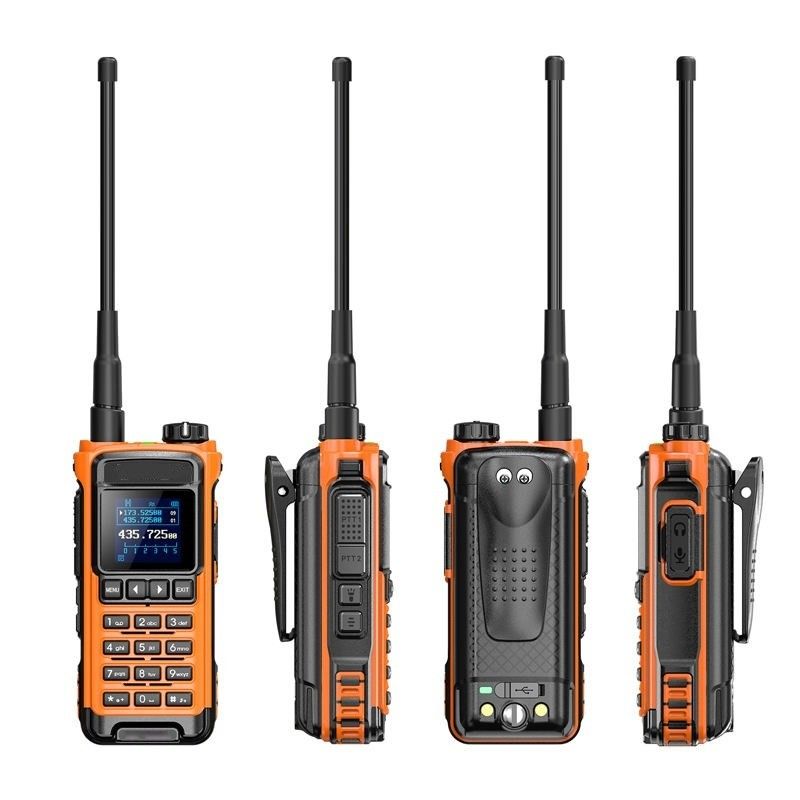 VHF 136-174 MHz 송신기 IC-U86 UHF 400-470MHz 쌍방향 라디오 워키 토키 블랙