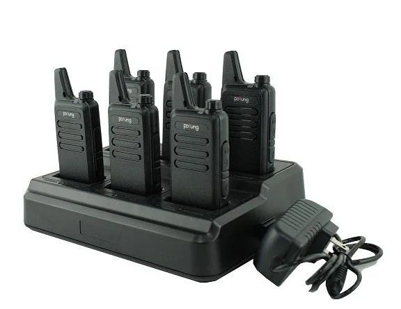 2W VHF 워키 토키와 6가지 충전기로 장거리 통신이 간편화