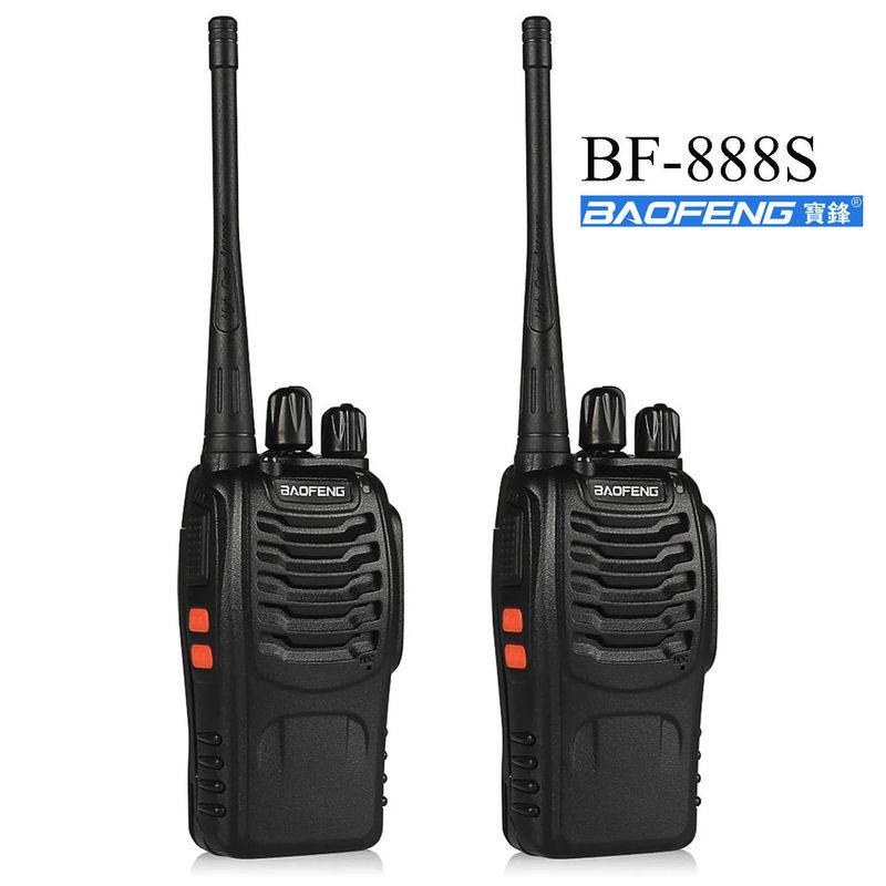 휴대용 IP67 방수 워키 토키 바오펜 BF-888S UHF 400-470MHz 통화 범위 0-50km