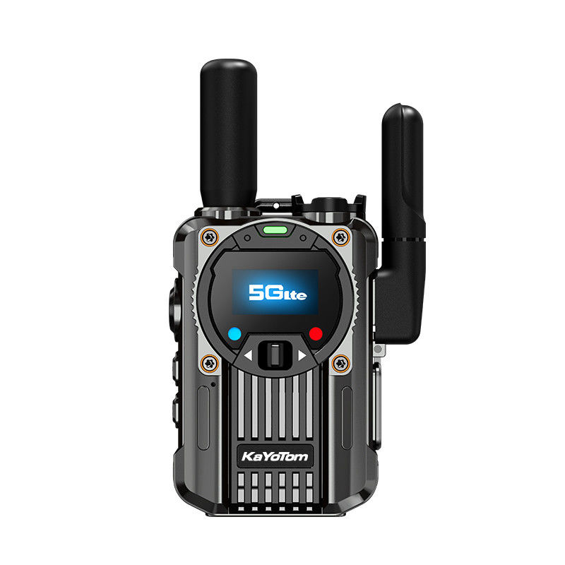 4G POC 주황 합금 워크 토키 FM 라디오 기능과 PTT 전용 지원
