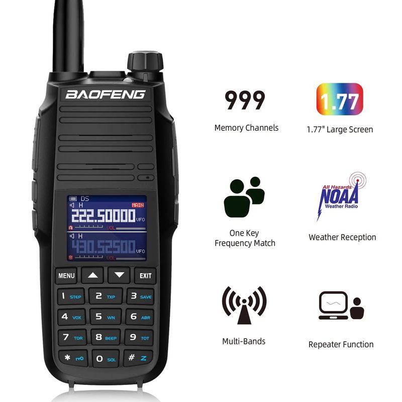 장거리 워키 톡키 바오펜 UV-29L 톡키 톡키 10W USB-C 햄 라디오 송신기